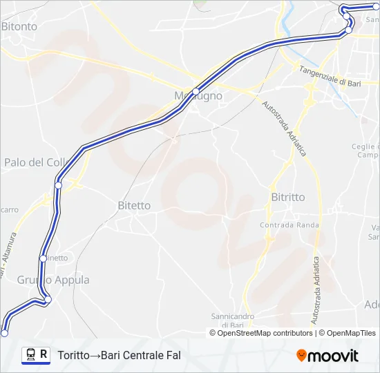 R Train Line Map
