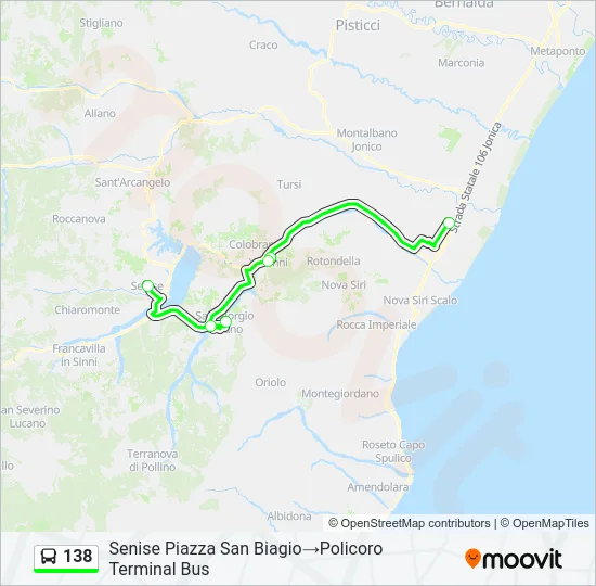 138 Bus Line Map