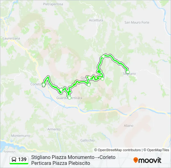 139 Bus Line Map