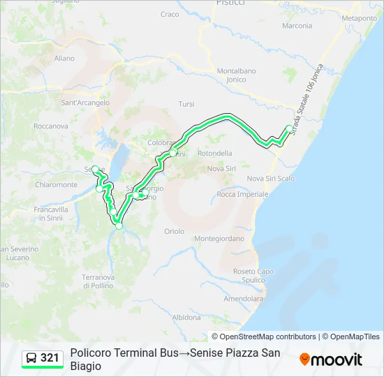 321 Bus Line Map