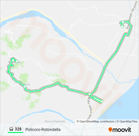 Percorso linea bus 328