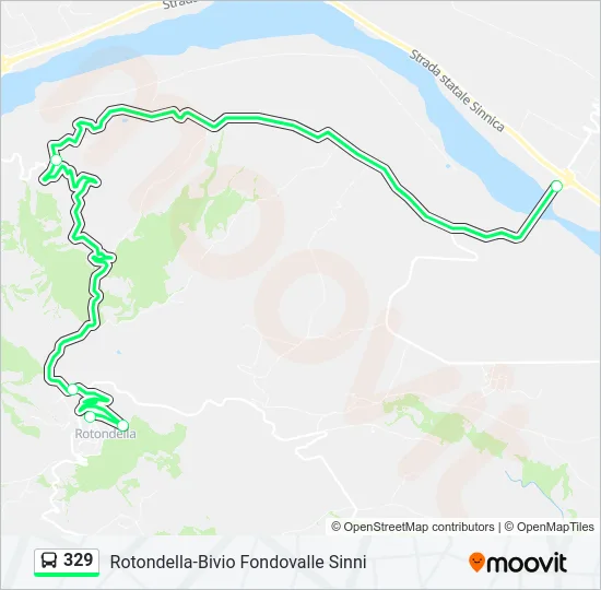 329 Bus Line Map