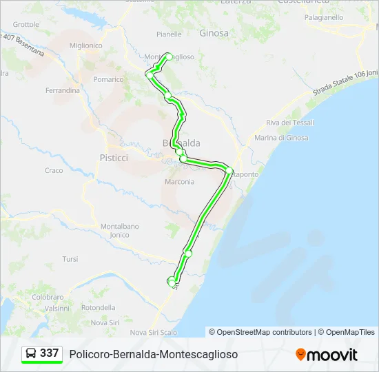 337 Bus Line Map