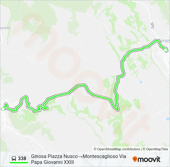 338 Bus Line Map