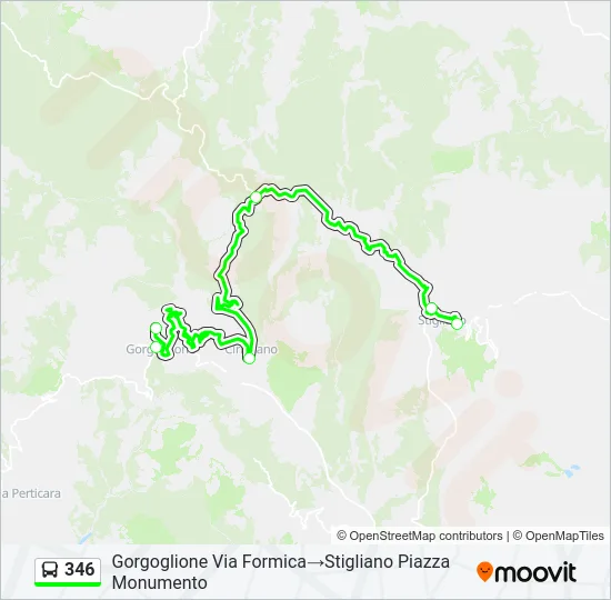 346 Bus Line Map