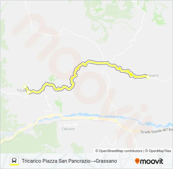 TRICARICO-GRASSANO Bus Line Map