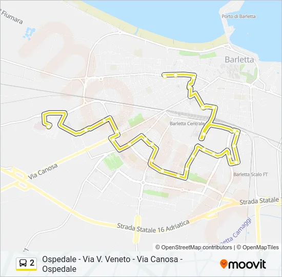 2 Bus Line Map