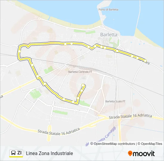 ZI Bus Line Map