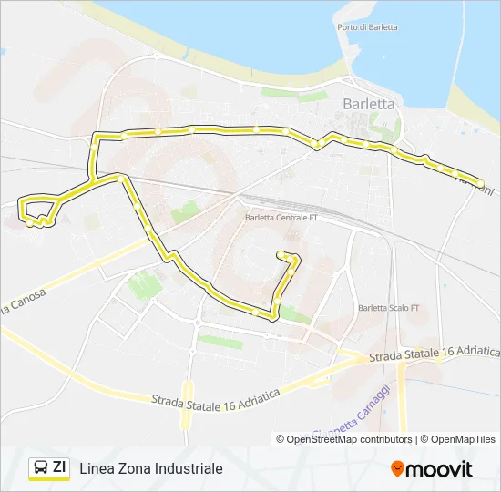 ZI Bus Line Map