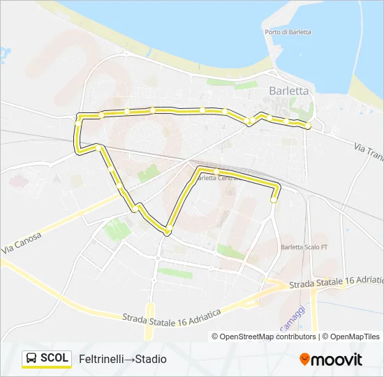 SCOL Bus Line Map