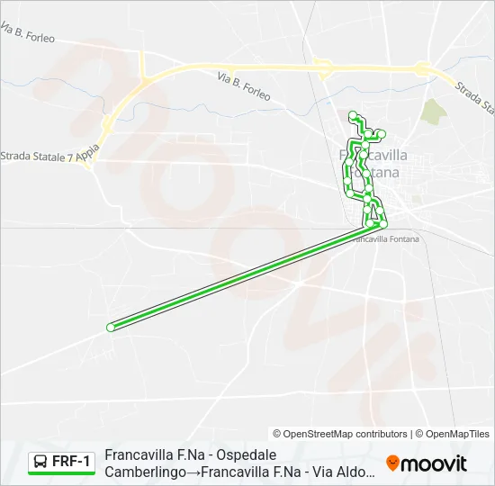 FRF-1 Bus Line Map