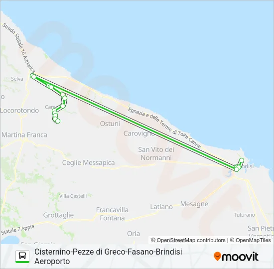 CIST-AER Bus Line Map