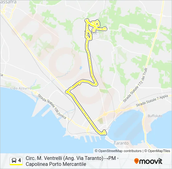 4 Bus Line Map