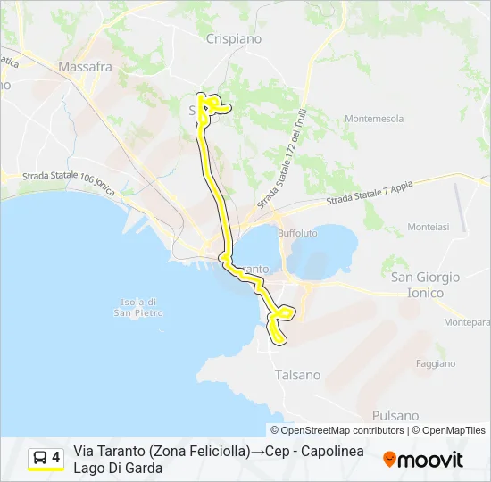 4 Bus Line Map