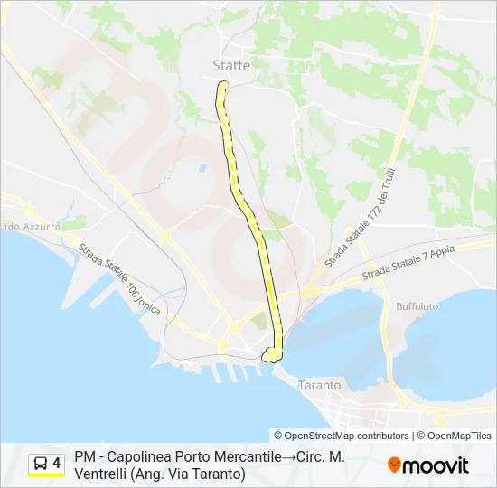 4 Bus Line Map
