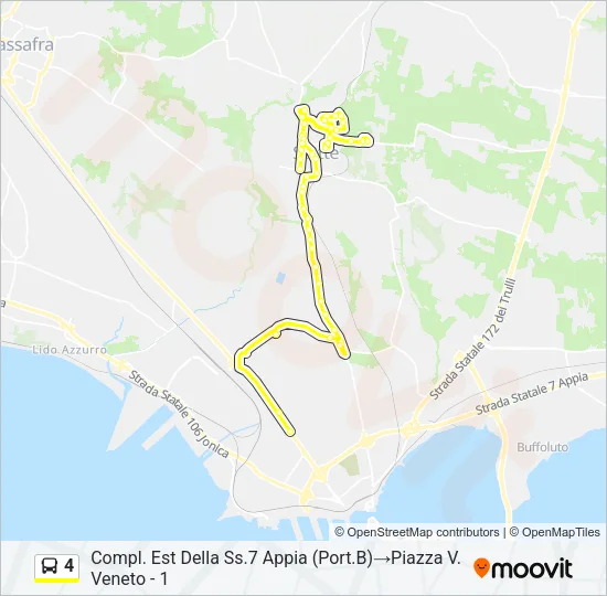 4 Bus Line Map