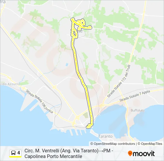 4 Bus Line Map