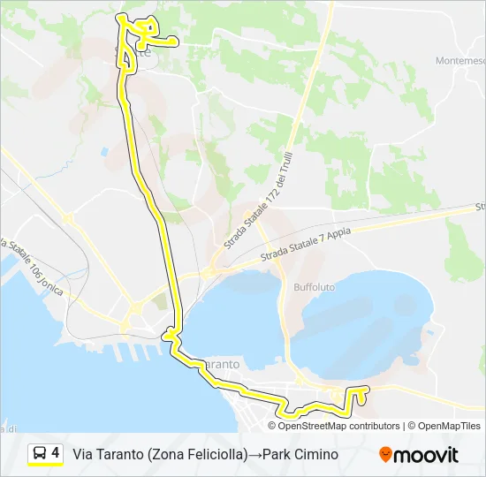 4 Bus Line Map