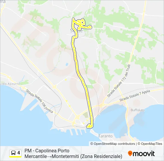 4 Bus Line Map