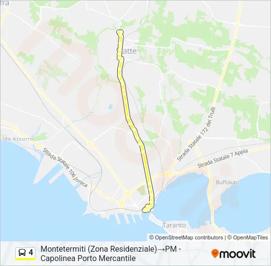 4 Bus Line Map