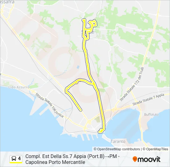 4 Bus Line Map