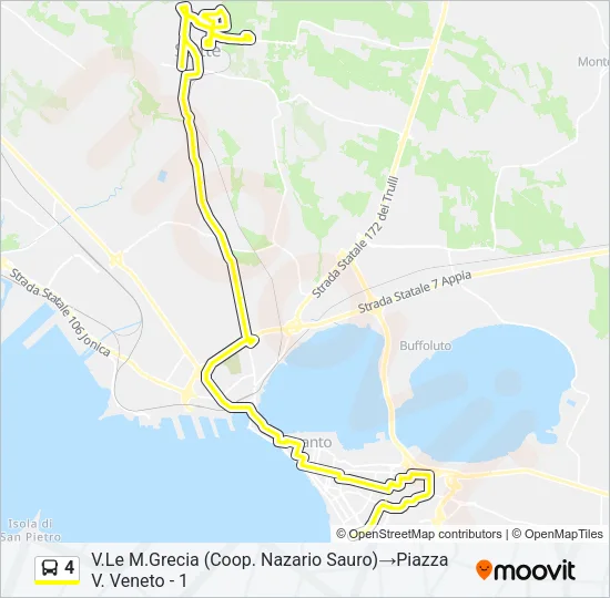 4 Bus Line Map