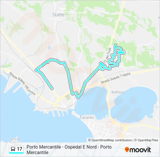 17 Bus Line Map