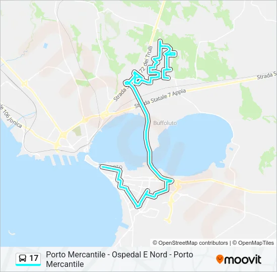 17 Bus Line Map
