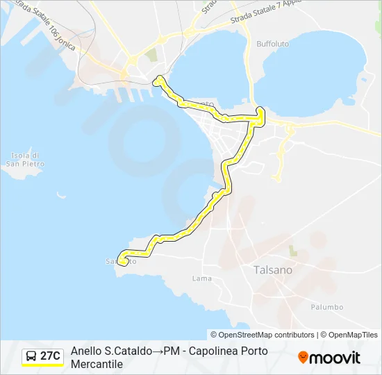27C Bus Line Map