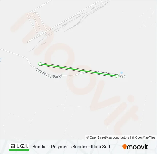U/Z.I. Bus Line Map
