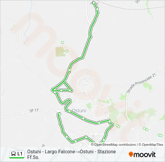 L1 Bus Line Map