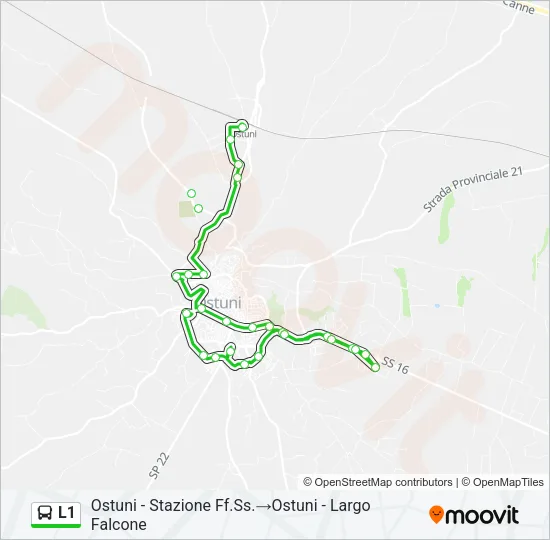 L1 Bus Line Map