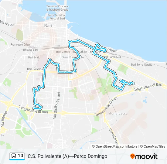 10 Bus Line Map