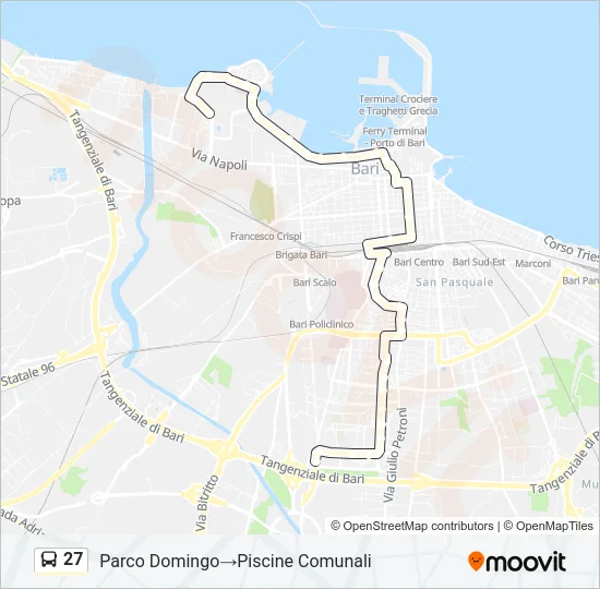 27 Bus Line Map