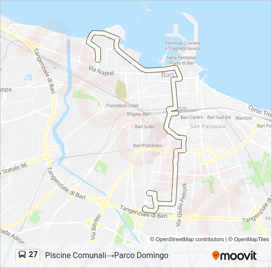 27 Bus Line Map