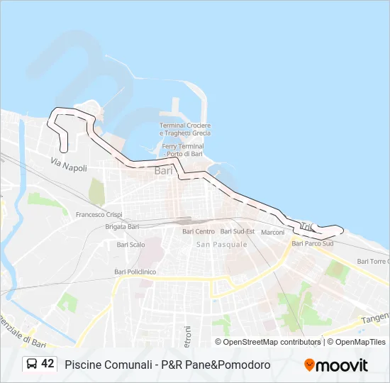 42 Bus Line Map
