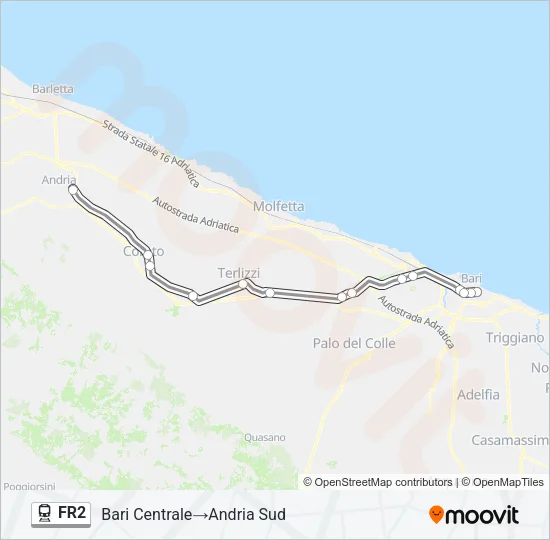 FR2 Train Line Map