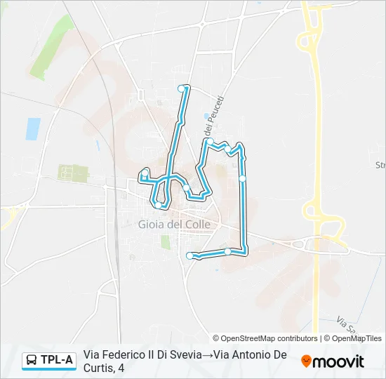 TPL-A Bus Line Map