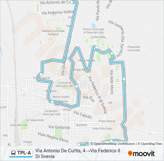 TPL-A Bus Line Map