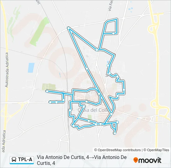 TPL-A Bus Line Map