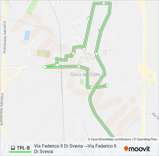 TPL-B bus Line Map