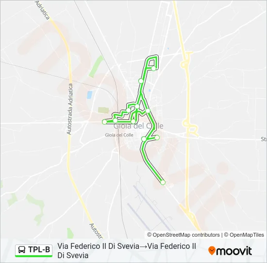 TPL-B Bus Line Map