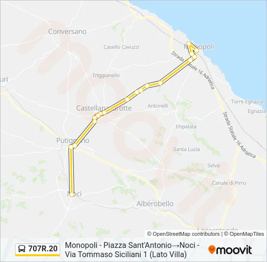 707R.20 Bus Line Map