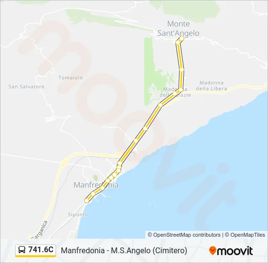 741.6C Bus Line Map