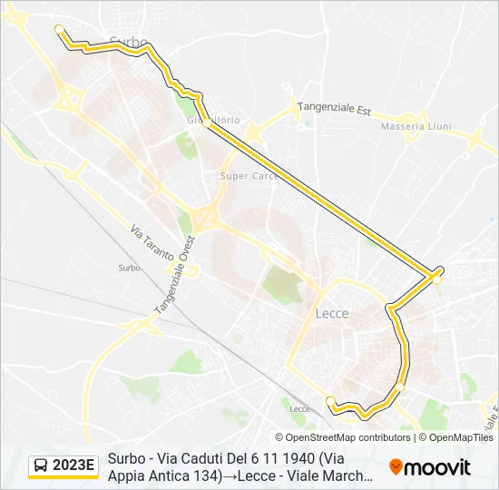 2023E Bus Line Map