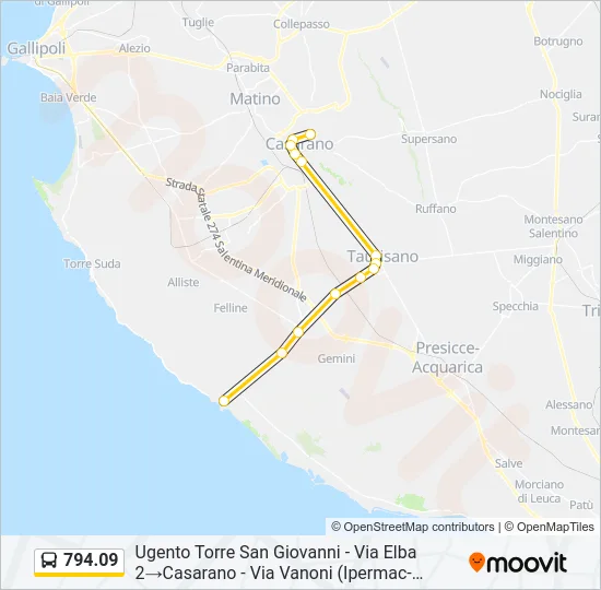 794.09 Bus Line Map