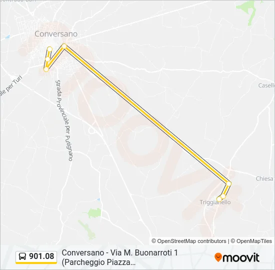901.08 Bus Line Map