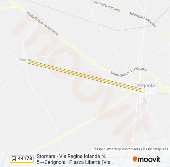 44178 Bus Line Map