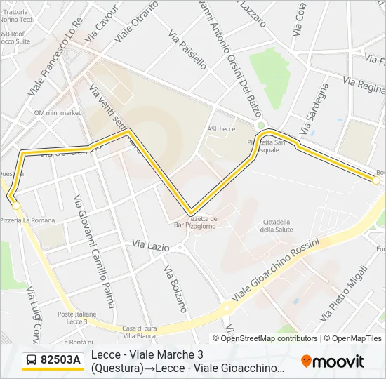 82503A Bus Line Map
