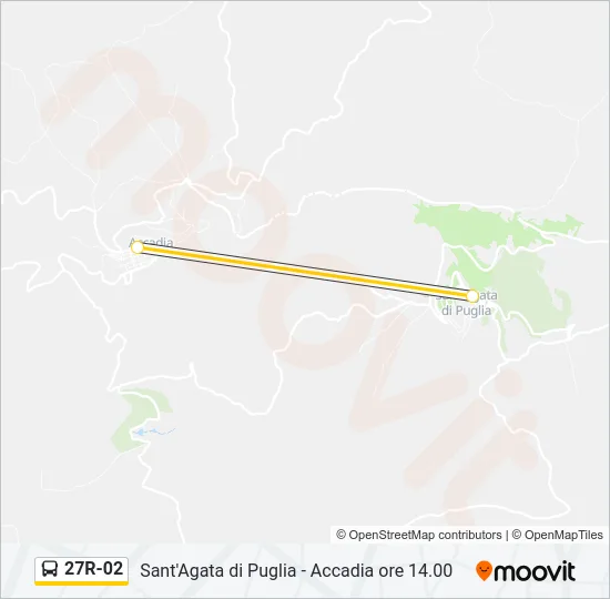 27R-02 Bus Line Map
